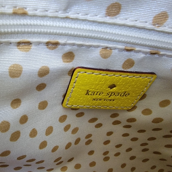 NWOT Kate Spade Yellow Leather Shoulder Bag - Picture 7 of 10